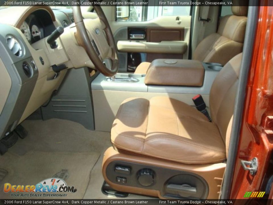 2006 Ford F150 Lariat SuperCrew 4x4 Dark Copper Metallic / Castano Brown Leather Photo #7