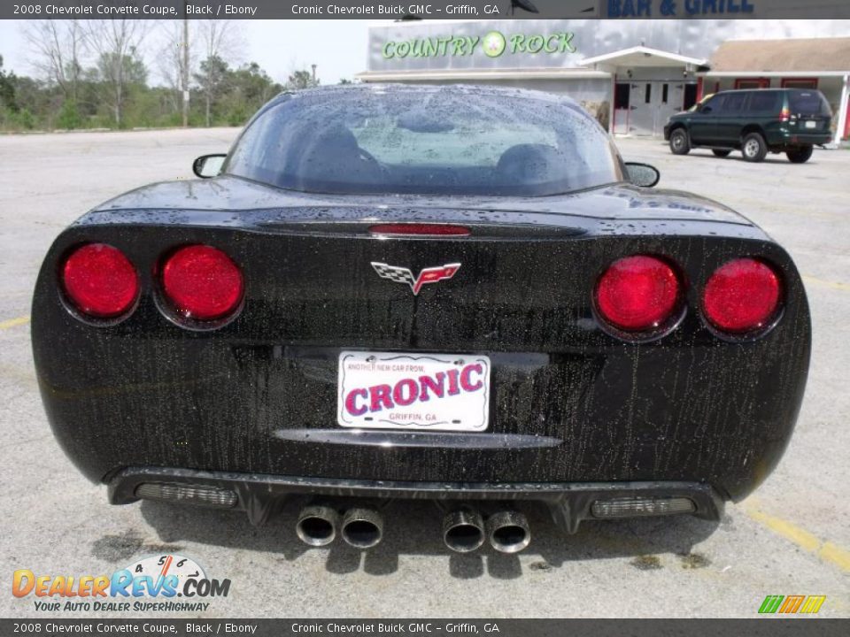 2008 Chevrolet Corvette Coupe Black / Ebony Photo #4