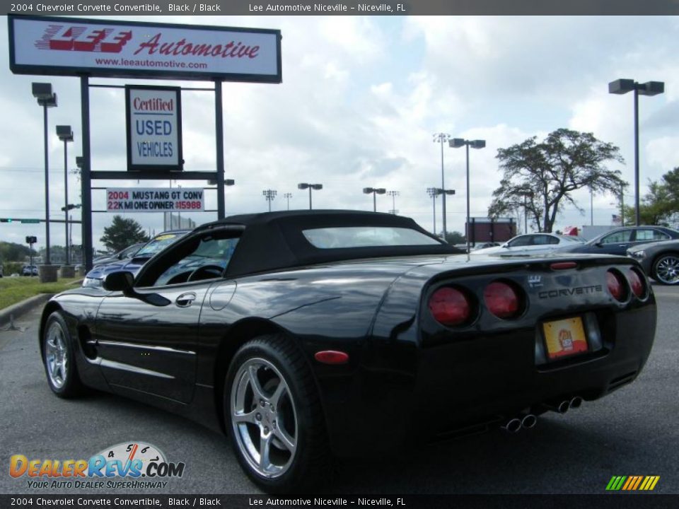 2004 Chevrolet Corvette Convertible Black / Black Photo #3