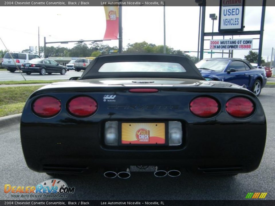 2004 Chevrolet Corvette Convertible Black / Black Photo #4
