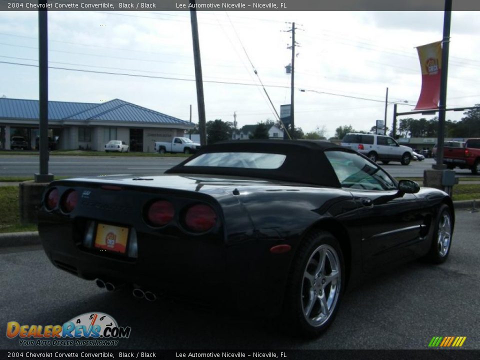 2004 Chevrolet Corvette Convertible Black / Black Photo #5