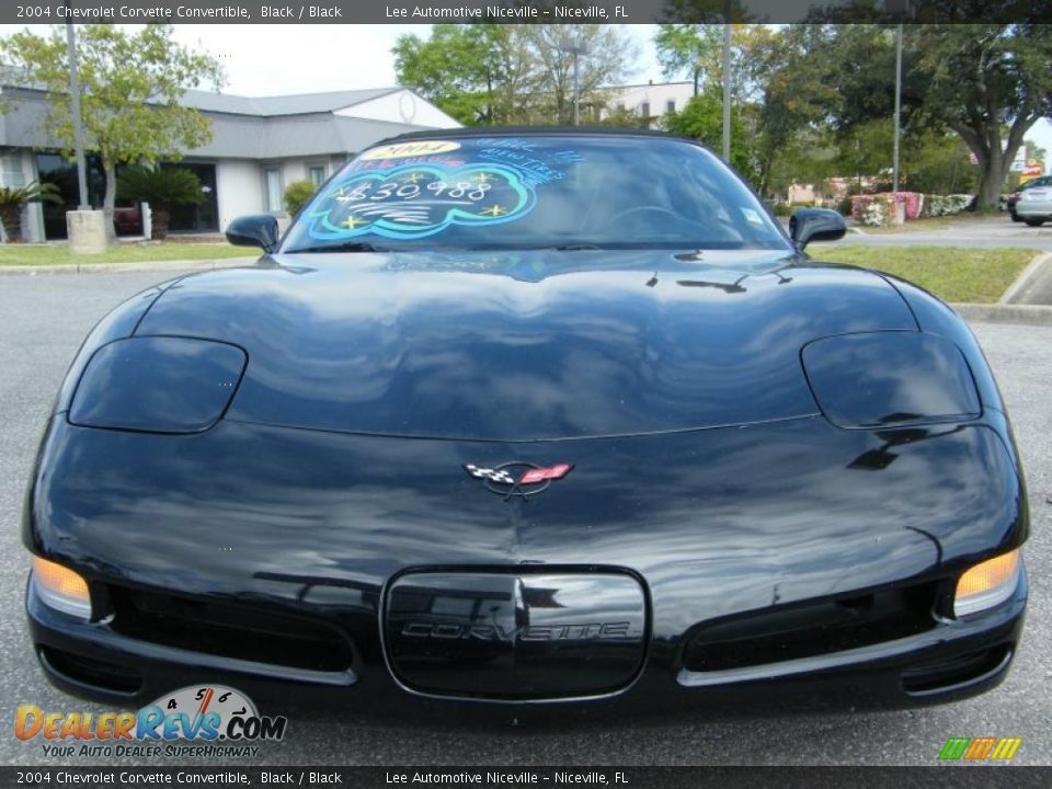 2004 Chevrolet Corvette Convertible Black / Black Photo #8