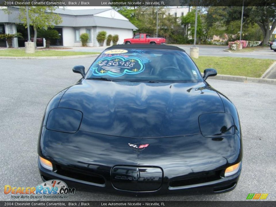 2004 Chevrolet Corvette Convertible Black / Black Photo #9
