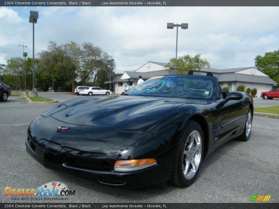 2004 Chevrolet Corvette Convertible Black / Black Photo #10