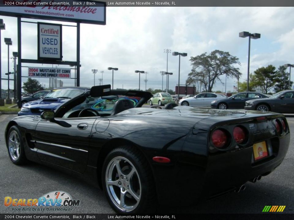 2004 Chevrolet Corvette Convertible Black / Black Photo #12