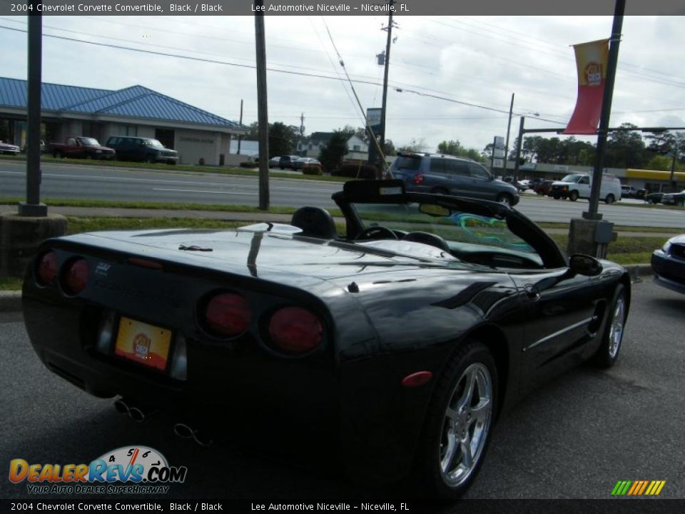 2004 Chevrolet Corvette Convertible Black / Black Photo #14