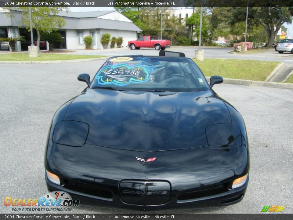 2004 Chevrolet Corvette Convertible Black / Black Photo #17