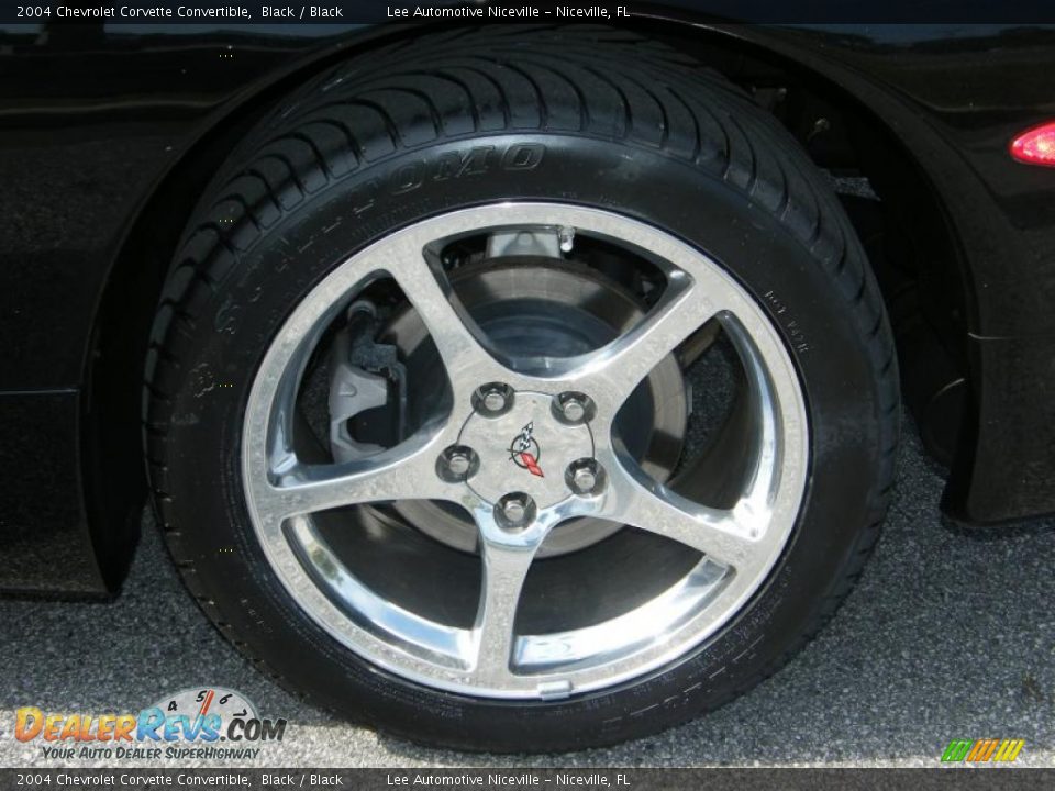 2004 Chevrolet Corvette Convertible Black / Black Photo #20
