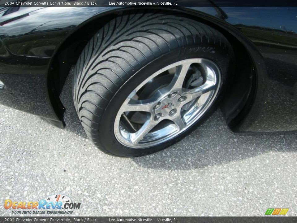2004 Chevrolet Corvette Convertible Black / Black Photo #21