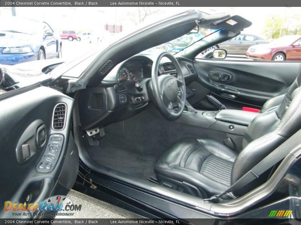 2004 Chevrolet Corvette Convertible Black / Black Photo #22