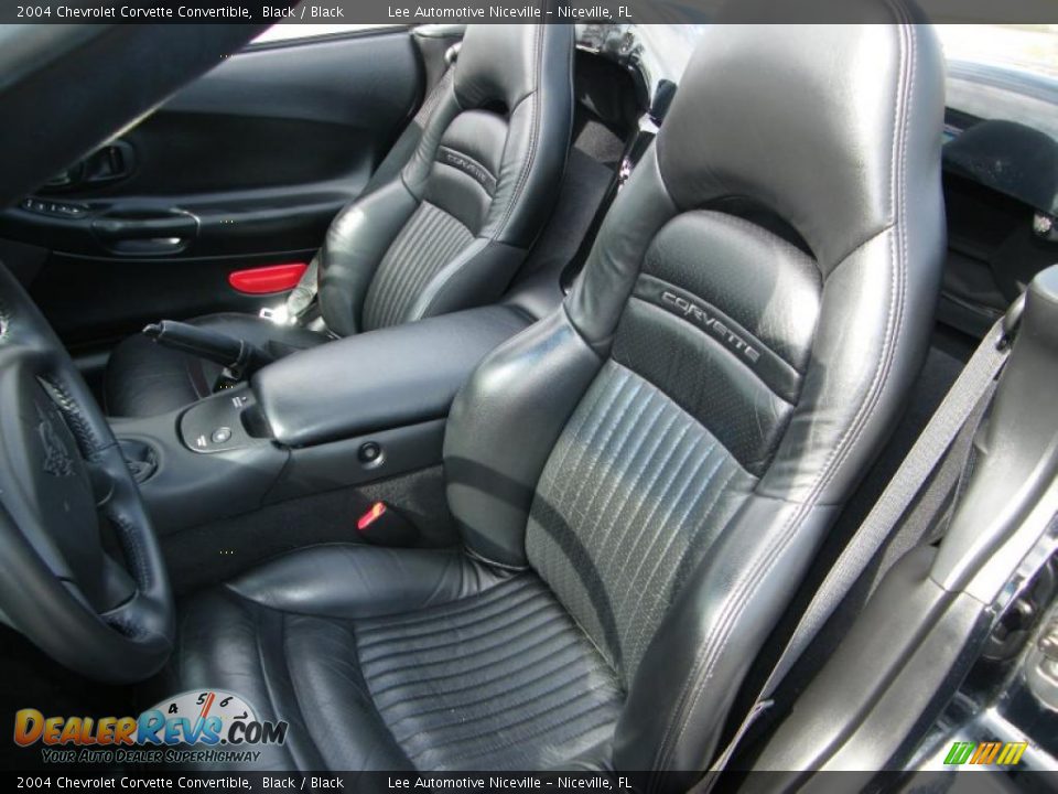 2004 Chevrolet Corvette Convertible Black / Black Photo #23