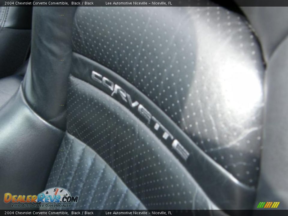 2004 Chevrolet Corvette Convertible Black / Black Photo #24