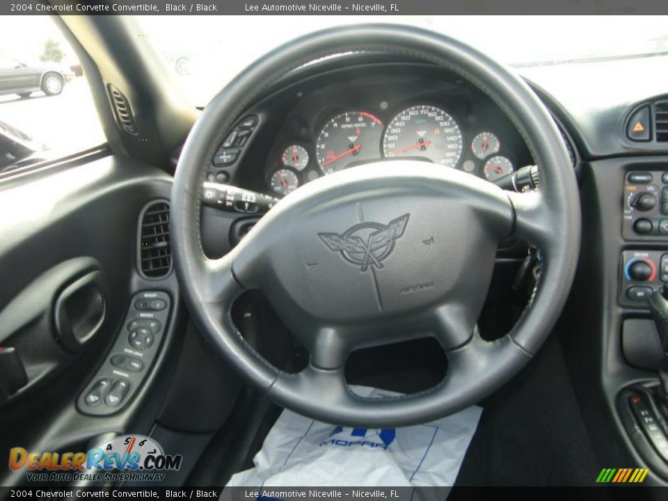 2004 Chevrolet Corvette Convertible Black / Black Photo #28