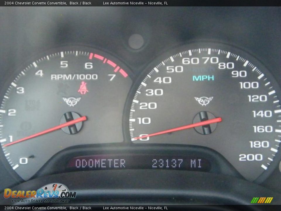 2004 Chevrolet Corvette Convertible Black / Black Photo #33