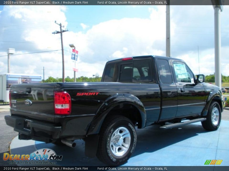 2010 Ford Ranger XLT SuperCab Black / Medium Dark Flint Photo #3