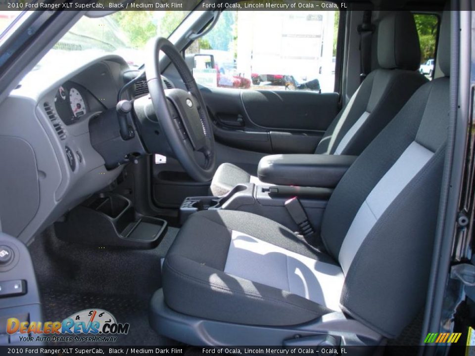 2010 Ford Ranger XLT SuperCab Black / Medium Dark Flint Photo #5