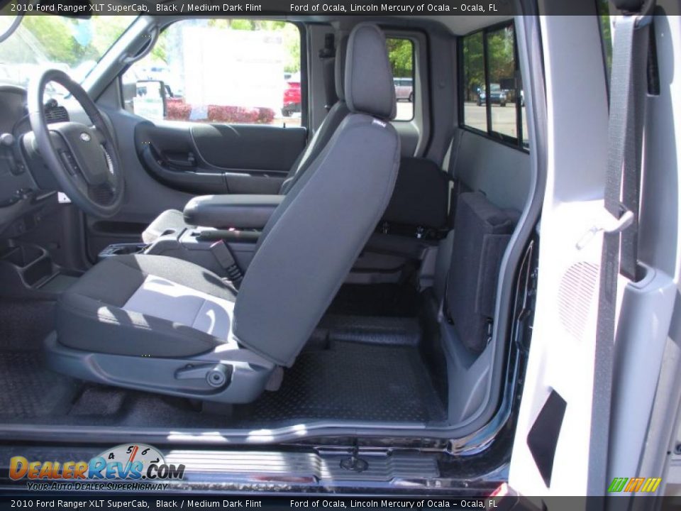 2010 Ford Ranger XLT SuperCab Black / Medium Dark Flint Photo #6