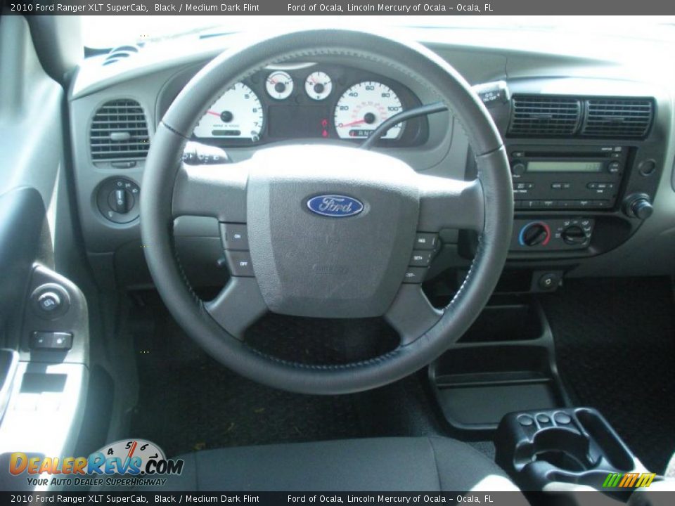 2010 Ford Ranger XLT SuperCab Black / Medium Dark Flint Photo #8