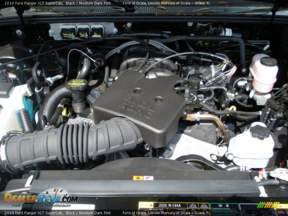 2010 Ford Ranger XLT SuperCab Black / Medium Dark Flint Photo #12