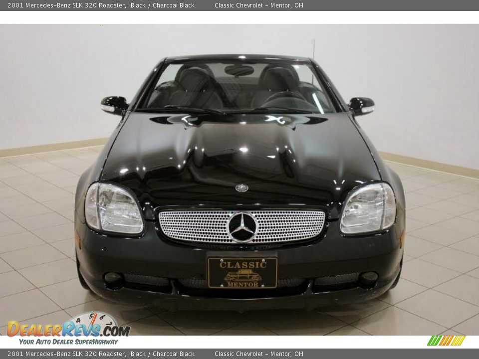 2001 Mercedes-Benz SLK 320 Roadster Black / Charcoal Black Photo #2