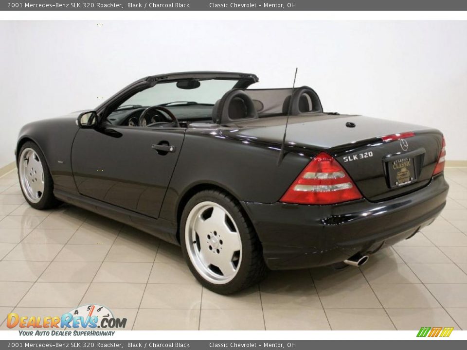 2001 Mercedes-Benz SLK 320 Roadster Black / Charcoal Black Photo #5