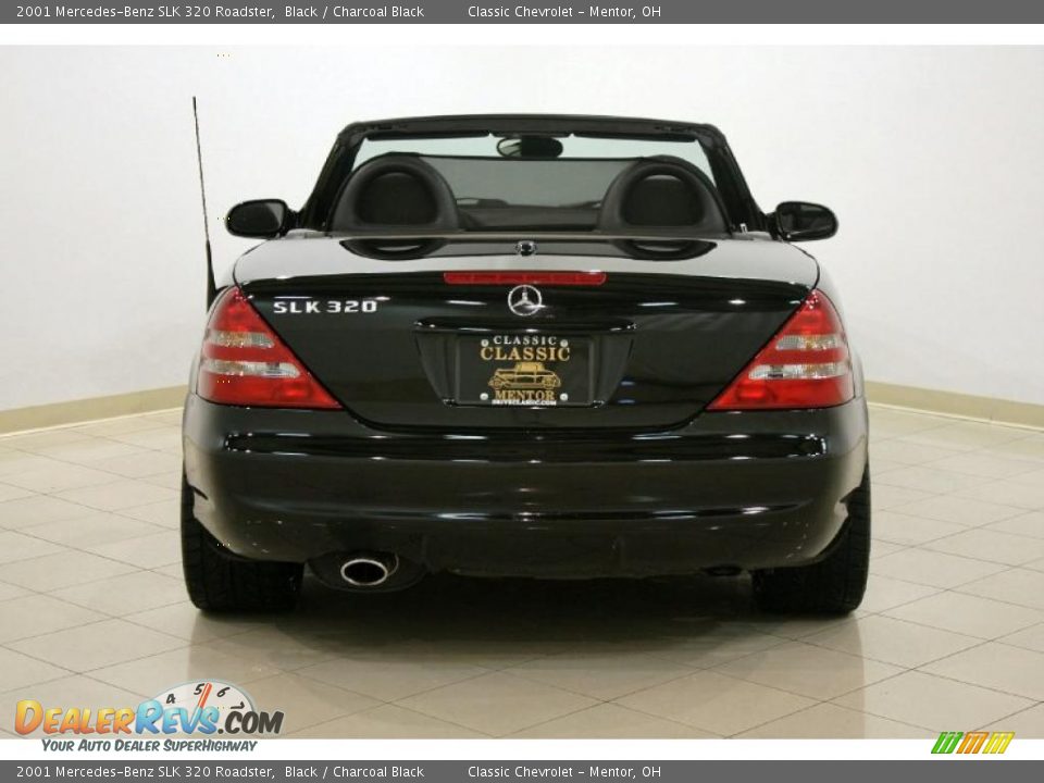 2001 Mercedes-Benz SLK 320 Roadster Black / Charcoal Black Photo #6