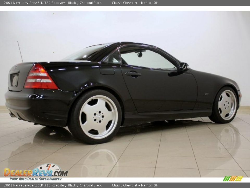 2001 Mercedes-Benz SLK 320 Roadster Black / Charcoal Black Photo #8