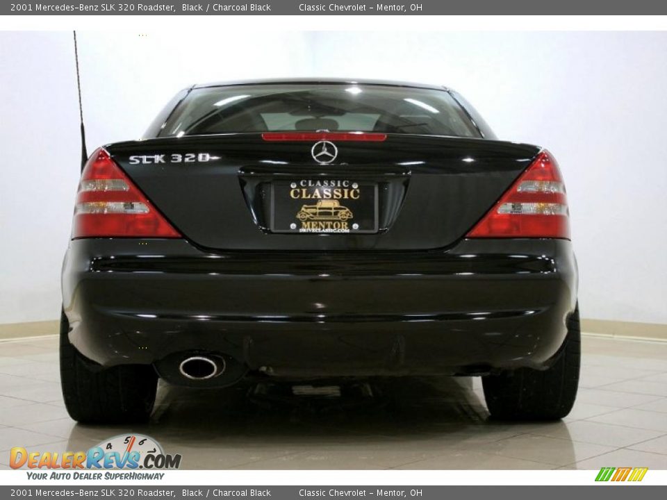 2001 Mercedes-Benz SLK 320 Roadster Black / Charcoal Black Photo #9