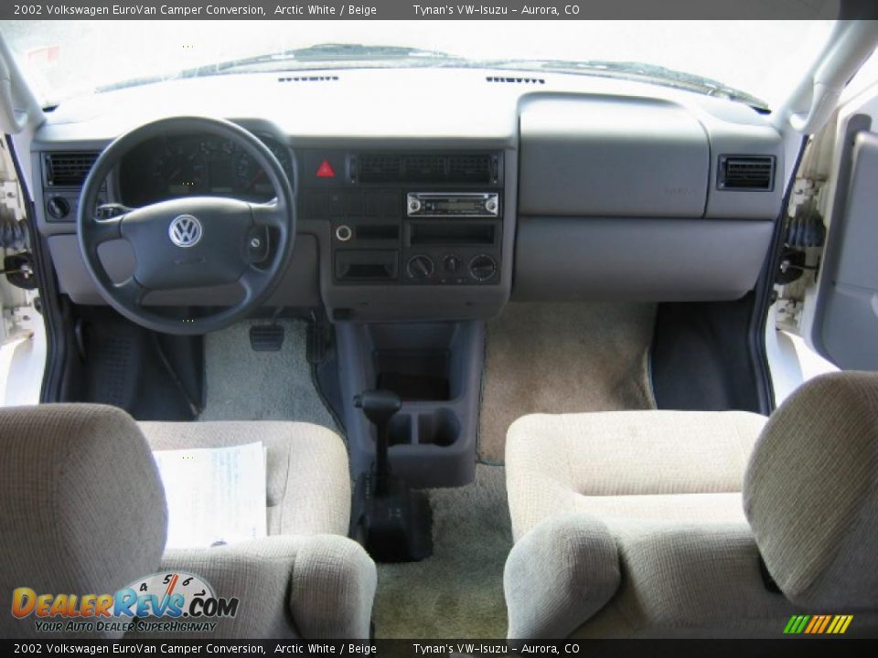 2002 Volkswagen EuroVan Camper Conversion Arctic White / Beige Photo #11