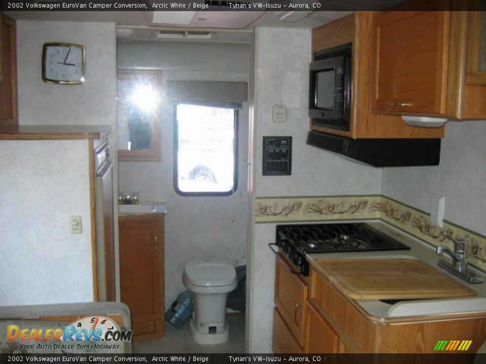 2002 Volkswagen EuroVan Camper Conversion Arctic White / Beige Photo #14