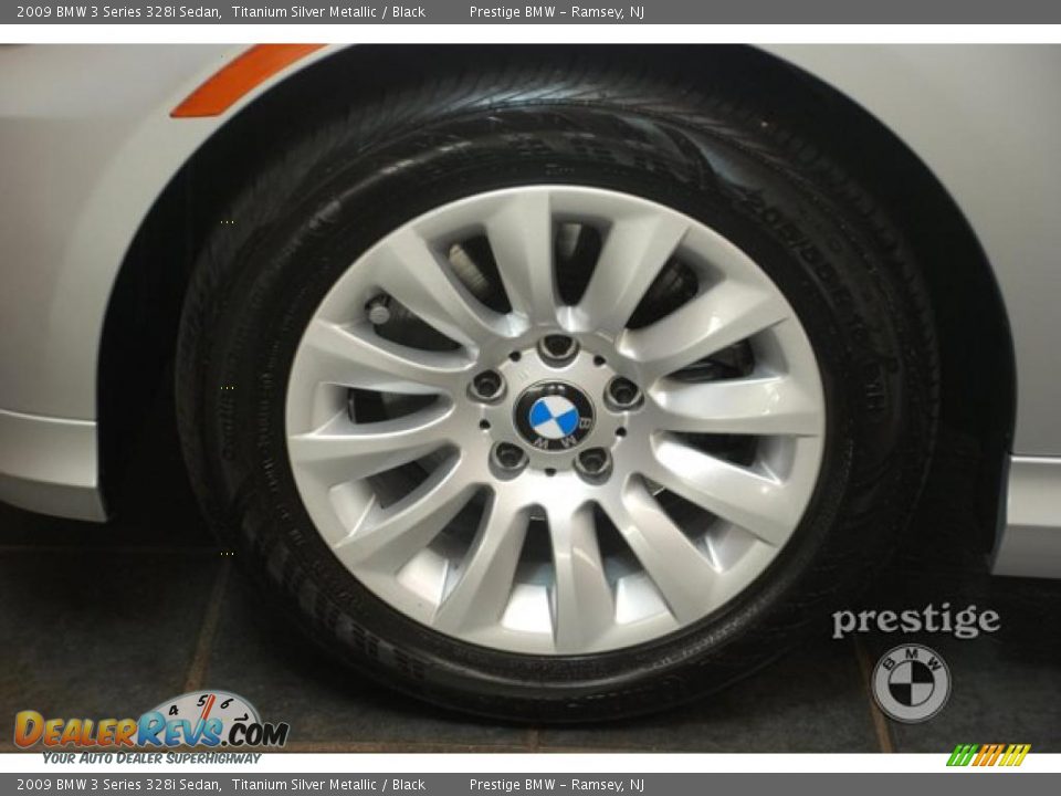 2009 BMW 3 Series 328i Sedan Titanium Silver Metallic / Black Photo #7