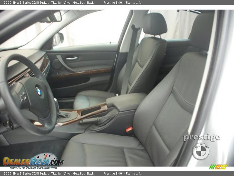 2009 BMW 3 Series 328i Sedan Titanium Silver Metallic / Black Photo #13