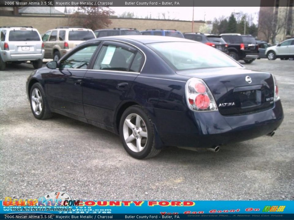 2006 Nissan Altima 3.5 SE Majestic Blue Metallic / Charcoal Photo #4