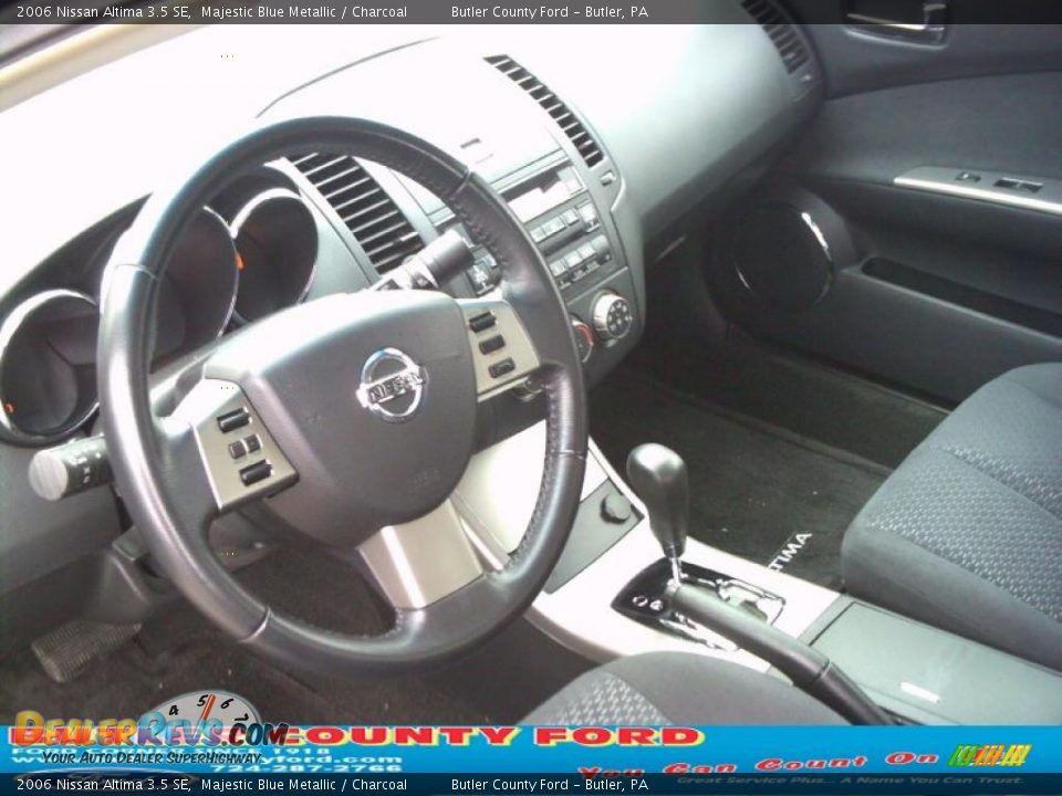 2006 Nissan Altima 3.5 SE Majestic Blue Metallic / Charcoal Photo #7