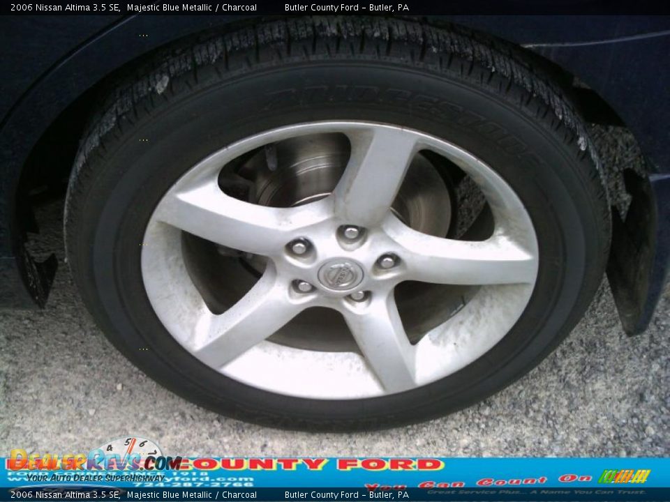 2006 Nissan Altima 3.5 SE Majestic Blue Metallic / Charcoal Photo #13