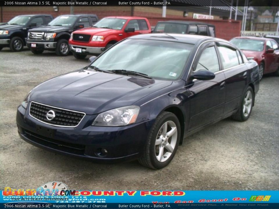 2006 Nissan Altima 3.5 SE Majestic Blue Metallic / Charcoal Photo #18