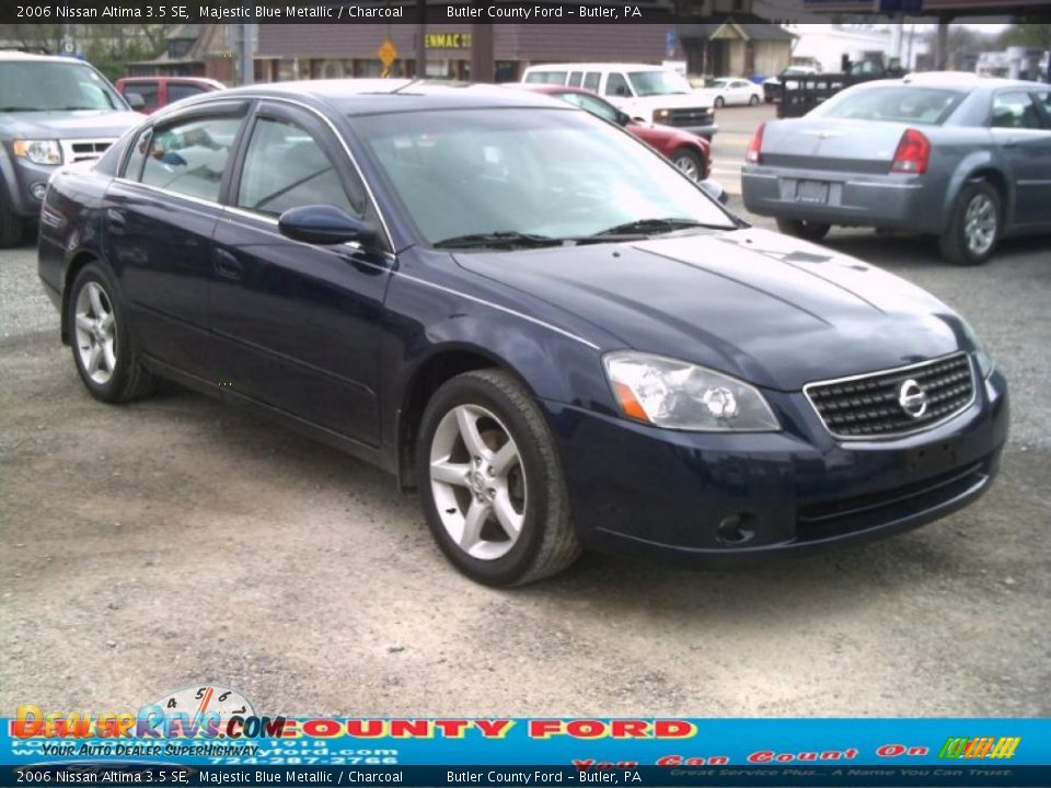2006 Nissan Altima 3.5 SE Majestic Blue Metallic / Charcoal Photo #20