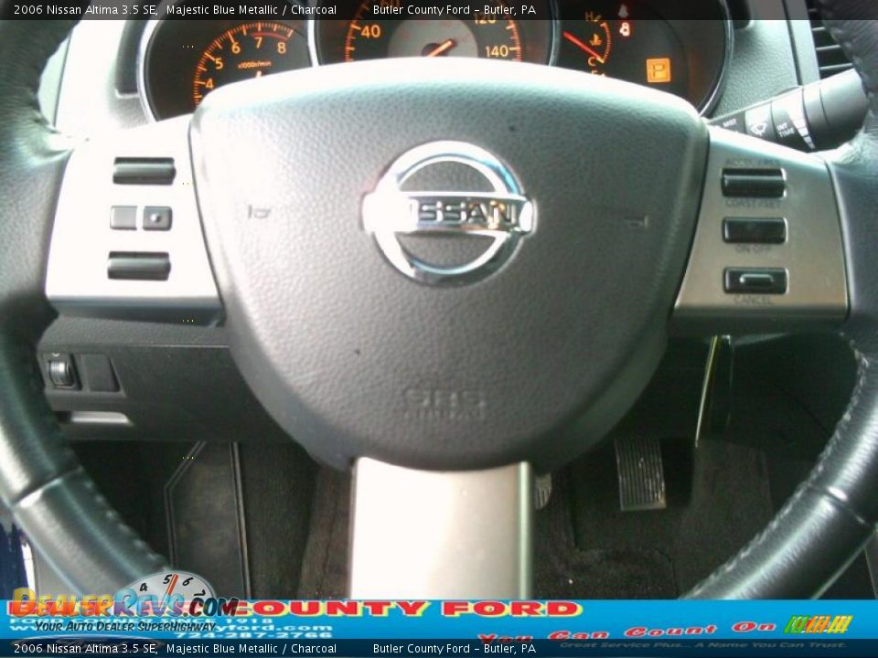 2006 Nissan Altima 3.5 SE Majestic Blue Metallic / Charcoal Photo #24