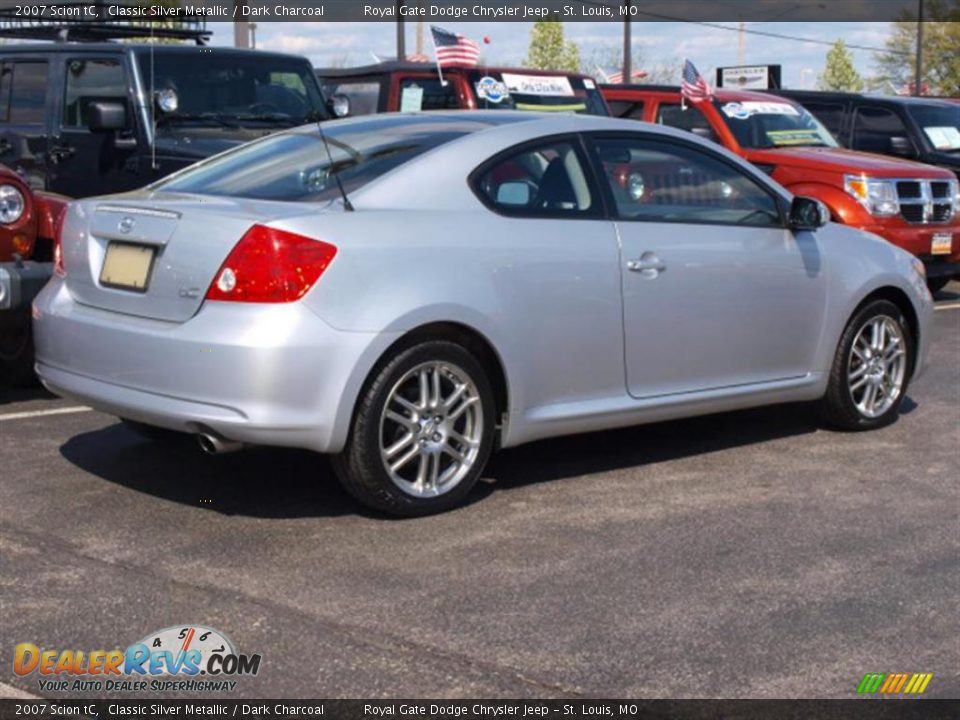 2007 Scion tC Classic Silver Metallic / Dark Charcoal Photo #3