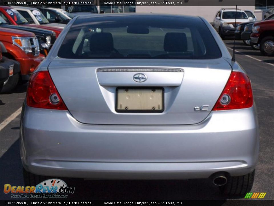 2007 Scion tC Classic Silver Metallic / Dark Charcoal Photo #6