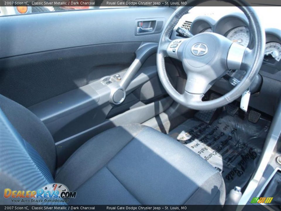 2007 Scion tC Classic Silver Metallic / Dark Charcoal Photo #11