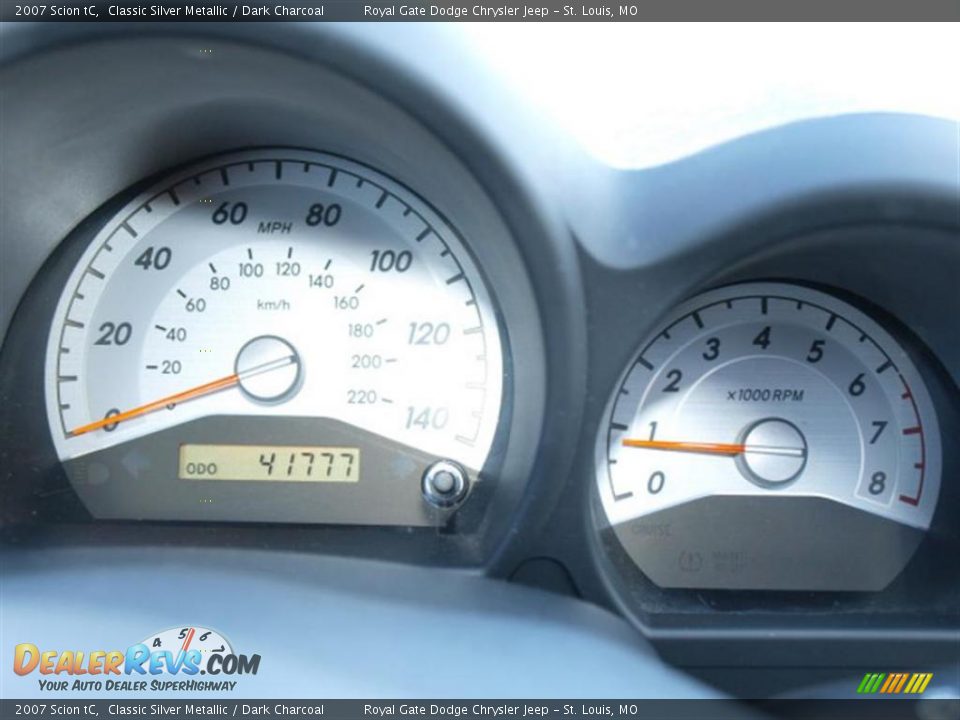 2007 Scion tC Classic Silver Metallic / Dark Charcoal Photo #14
