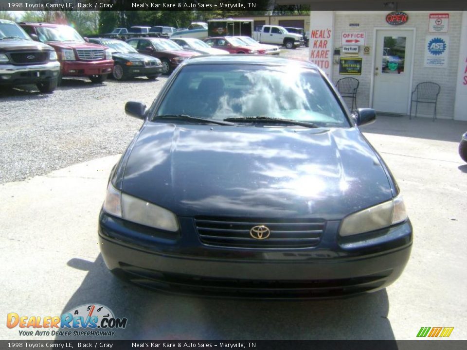 1998 Toyota Camry LE Black / Gray Photo #2
