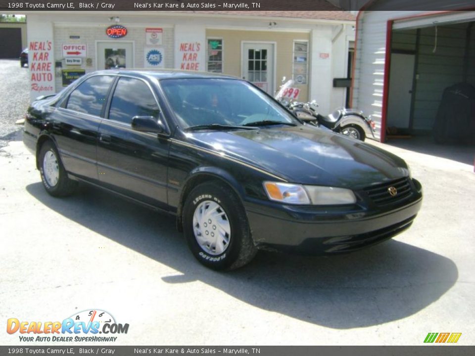 1998 Toyota Camry LE Black / Gray Photo #3