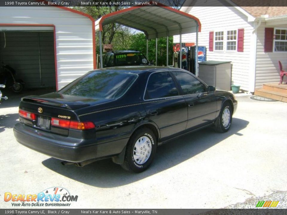 1998 Toyota Camry LE Black / Gray Photo #5