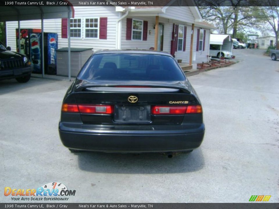 1998 Toyota Camry LE Black / Gray Photo #6