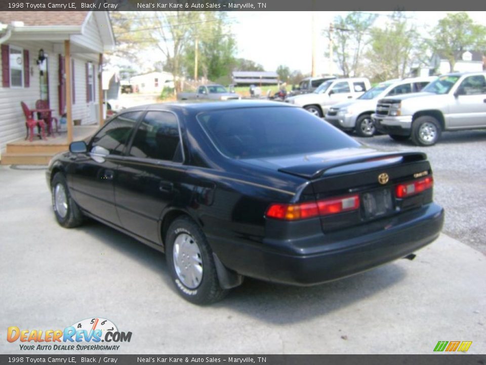 1998 Toyota Camry LE Black / Gray Photo #7