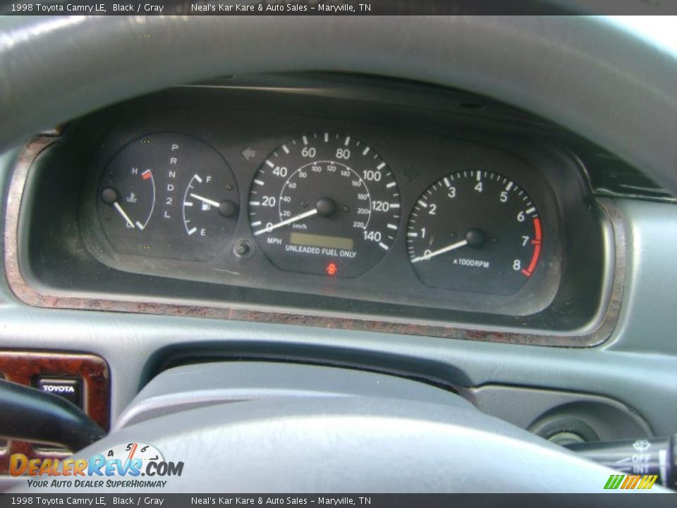 1998 Toyota Camry LE Black / Gray Photo #12