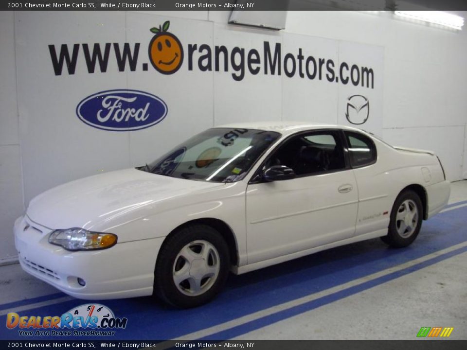 2001 Chevrolet Monte Carlo SS White / Ebony Black Photo #1