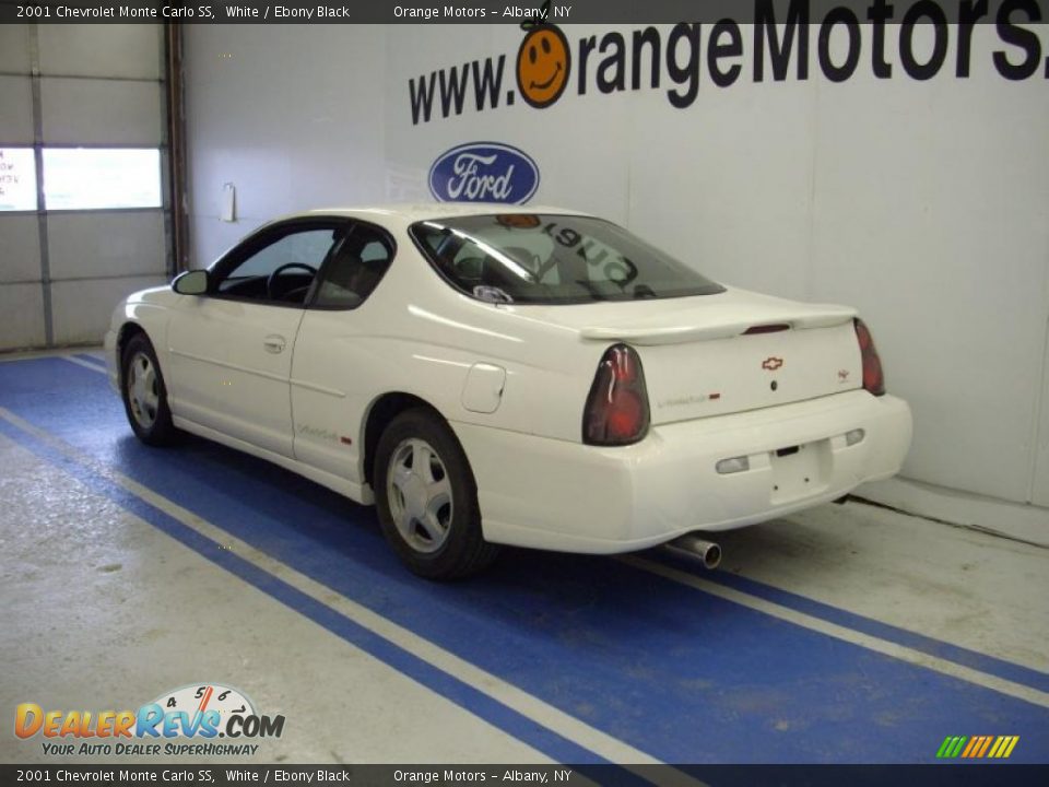 2001 Chevrolet Monte Carlo SS White / Ebony Black Photo #3